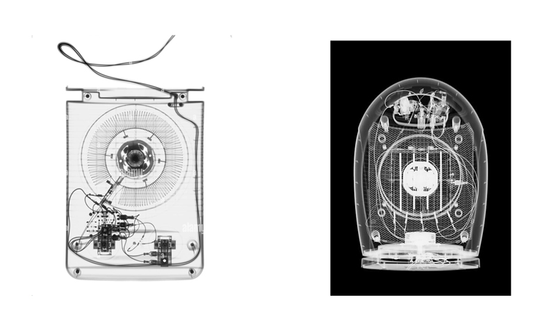 风暖器-陶瓷风扇加热器-X-ray检测影像图