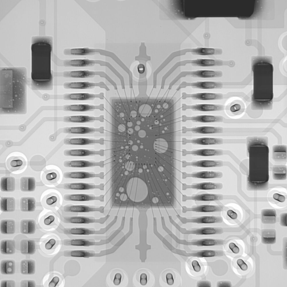 X-ray对集成电路（IC）检测效果图